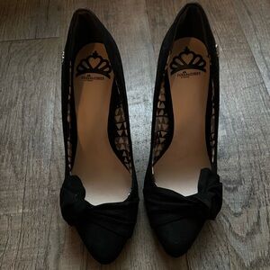 Fergalicious Black Bow Heels